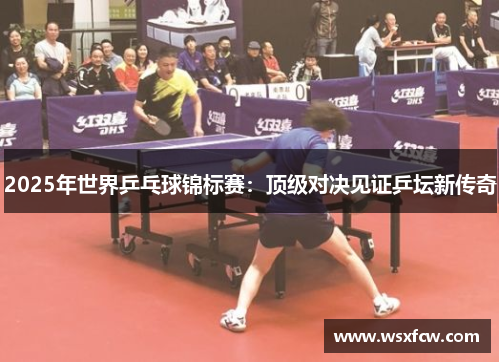 2025年世界乒乓球锦标赛：顶级对决见证乒坛新传奇